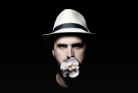 The man with the flower in his mouth (2021)