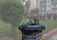 A black hole in the center of Kypseli 2015